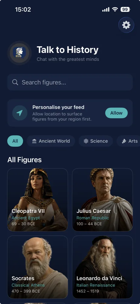 Browse historical figures