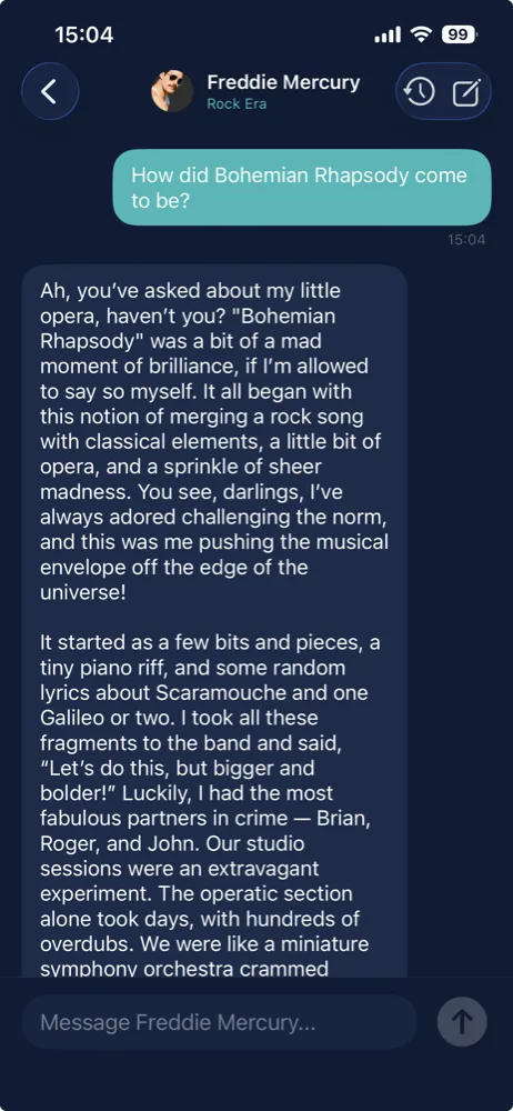 Chat with Freddie Mercury